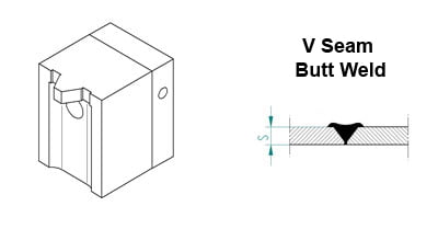 Welding Shoe V Seam Butt Weld 5-6mm for Mini