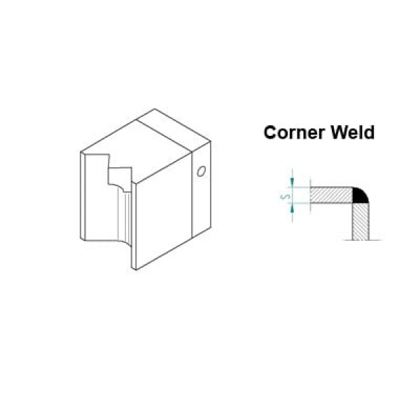 Welding Shoe Corner Weld 15mm for 1507-6007, Exon 3A